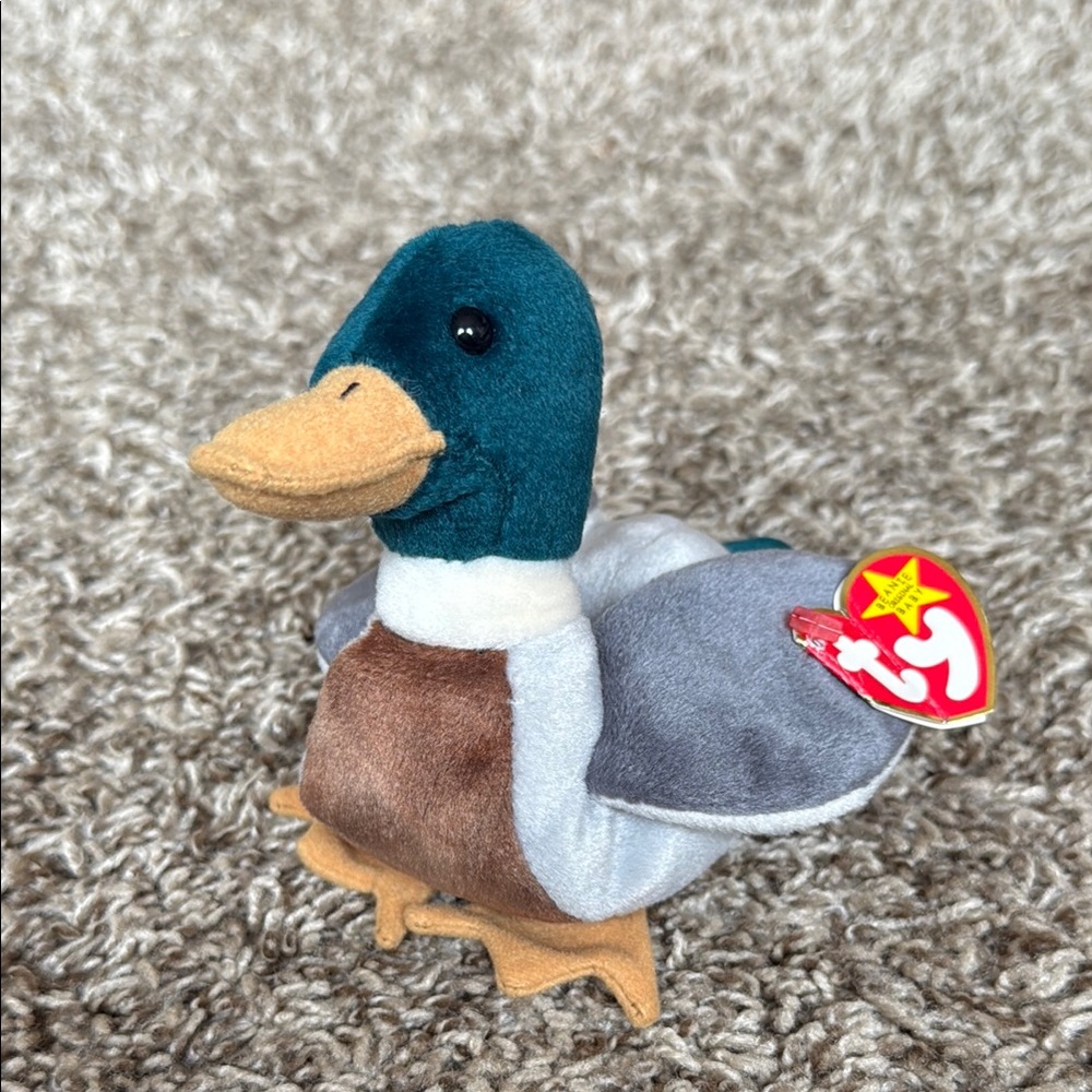 Ty Beanie Baby - JAKE the Mallard Drake Duck 1997